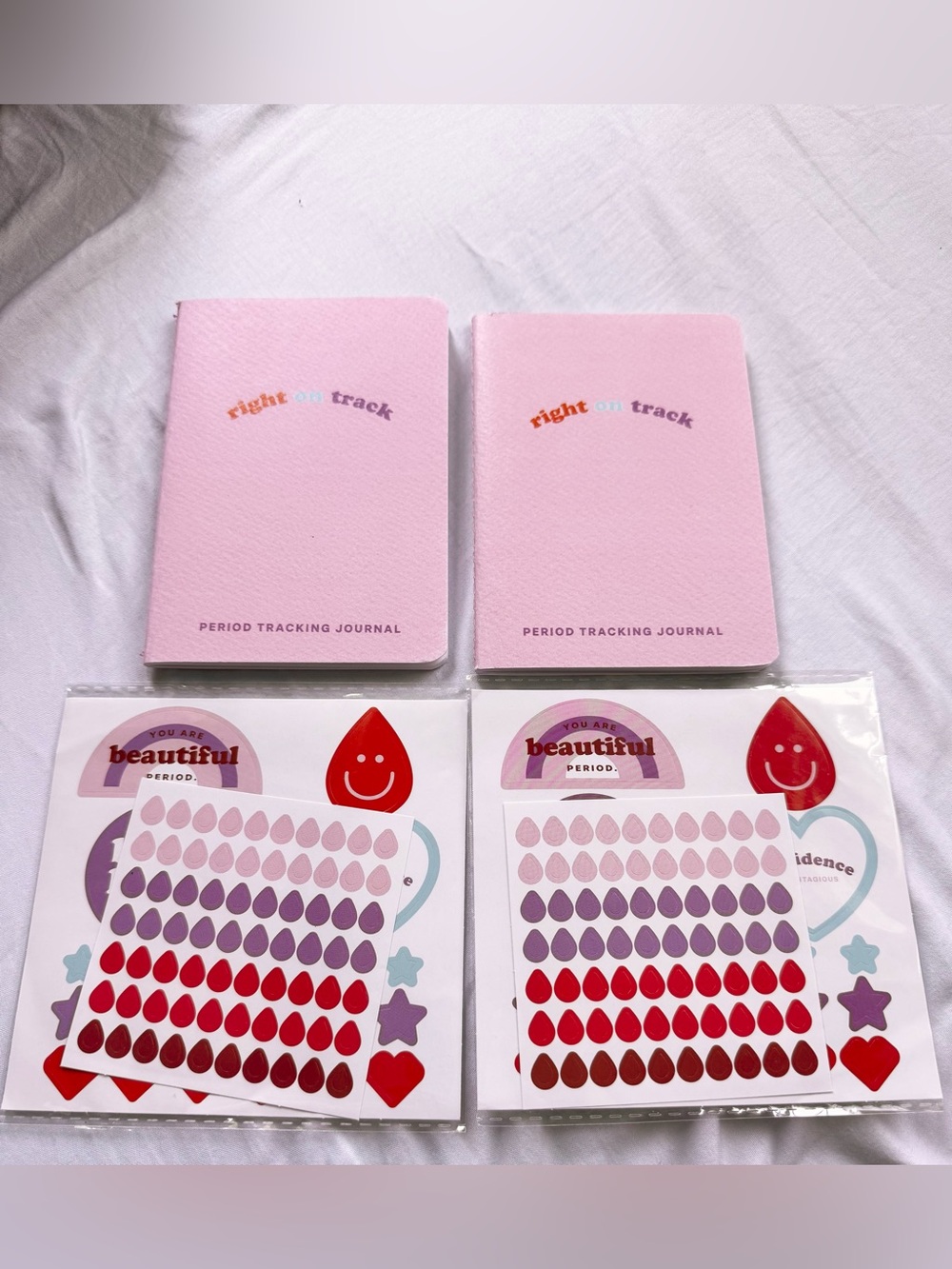Cute Period Tracking Journal Travel Sized Journal With Stickers